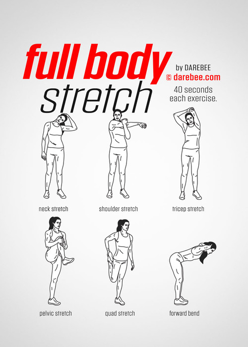 Lichaams-stretch-fysieke-oefen-routine